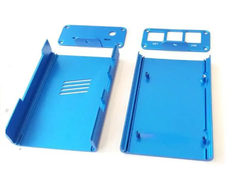 blue color metal case , use for assemblely enclosure ， use for DIY kit