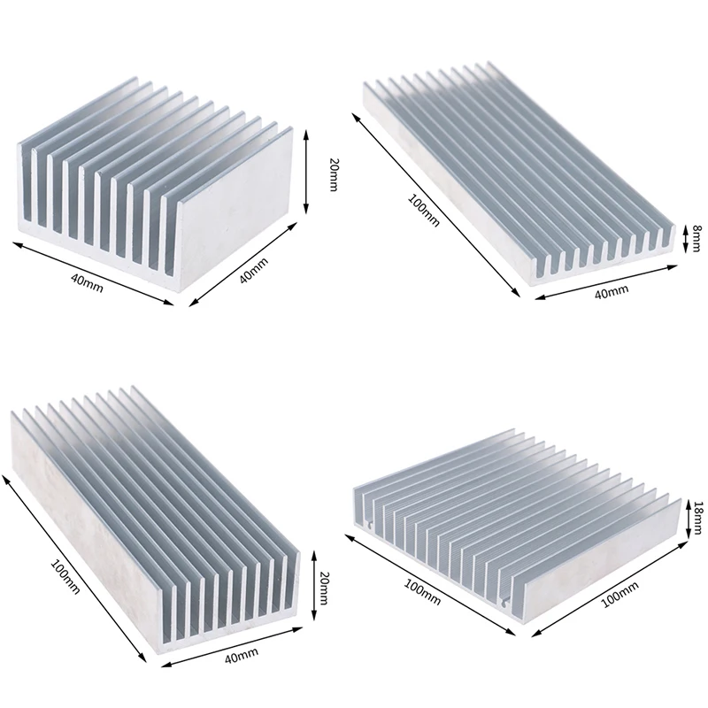 Extruded Aluminum Heatsink For High Power LED IC Chip Cooler Radiator Heat Sink Drop Ship