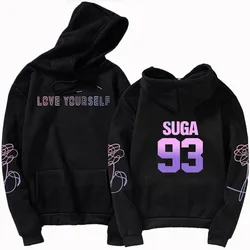 Jungkook Unisex hoody bts jung kook hoodies 97 sweatshirt kendinizi seviyorum kendinizi casual için bts hoody kazak XL bts hoody