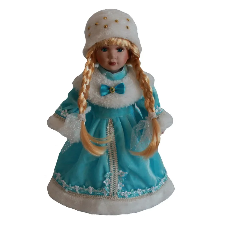 

30cm Ethnic girl doll simulation ceramic dolls, Victorian style, porcelain doll simulation doll Christmas gift