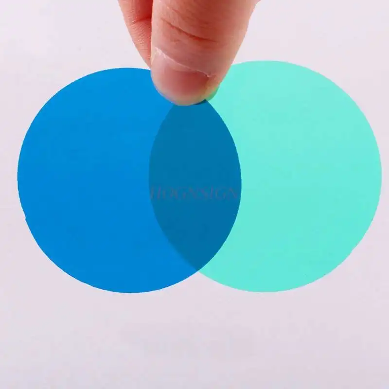 Three color Filter Color Translucent Film Red Green Blue Three color 50mm Children's Optical Experiment Fun Instrument