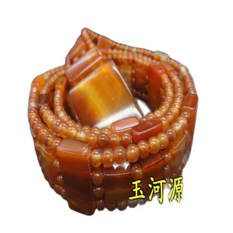 

China Handmade Agate Carving ,Natural Red Agate Belt, High Grade Waistband