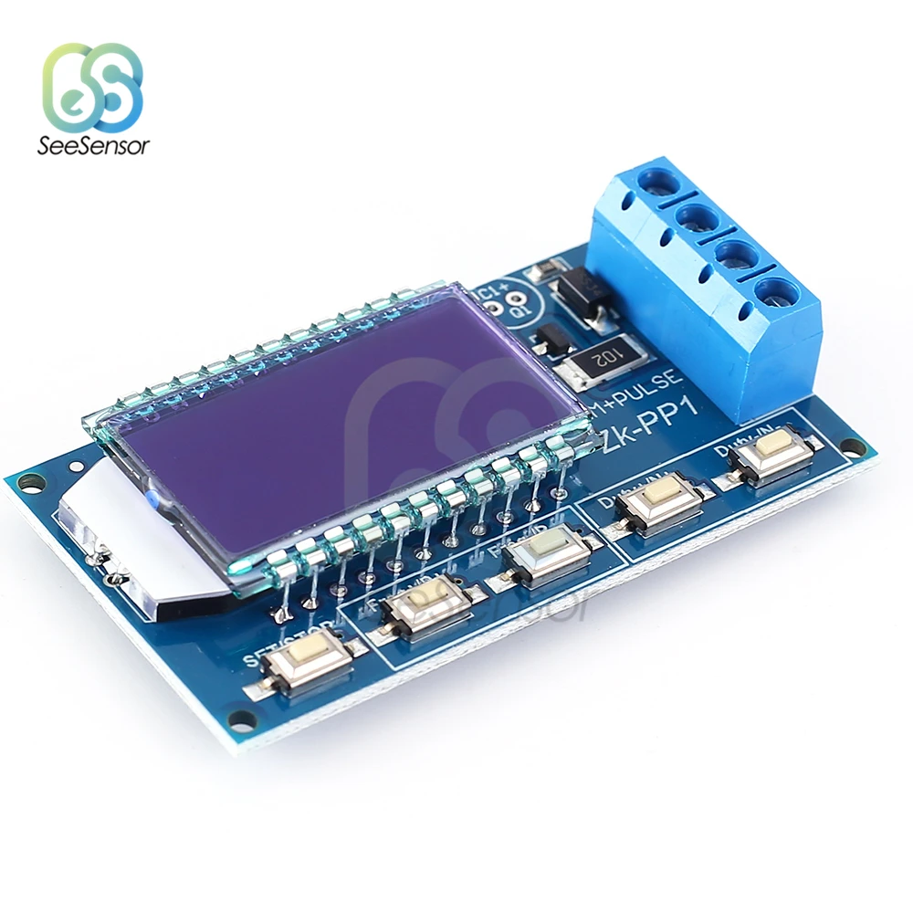 Imagem -04 - Gerador do Sinal do Pulso com Proteção Anti-reversa Pwm Ajustável Frequência do Lcd Ciclo do Dever Onda Quadrada dc 3.3v30v 1hz150khz