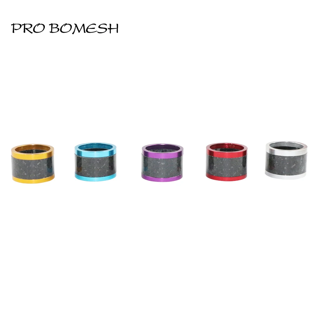 PROBOMESH 2 set Aluminum + 4axis Cross Wrap Lock Nutt Fishing Reel Seat Decorative Trim Part DIY Fishing Rod Component Accessory