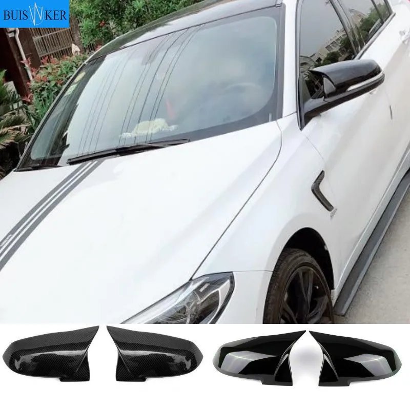 

2 pieces Rearview Mirror Cover Cap Carbon Black for BMW Series 1 2 3 4 X M 220i 328i 420i F20 F21 F22 F23 F30 F32 F33 F36 X1