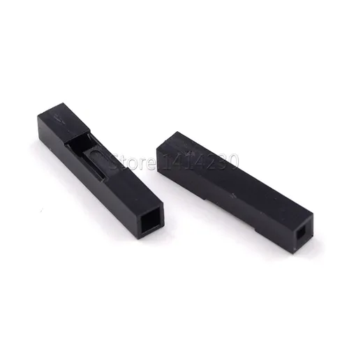100 Uds 2,54mm 1P carcasa Dupont carcasa de plástico 1 Pin conector Dupont puente Dupont Cable Pin Header