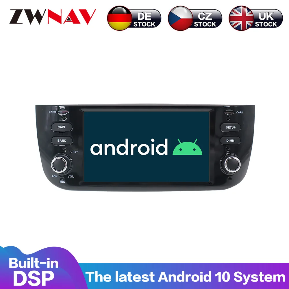 Android 10 DSP IPS Screen For FIAT Punto 2009 2010 2011 2012 - 2015 Car Player Radio Stereo GPS Navigation Multimedia Head Unit