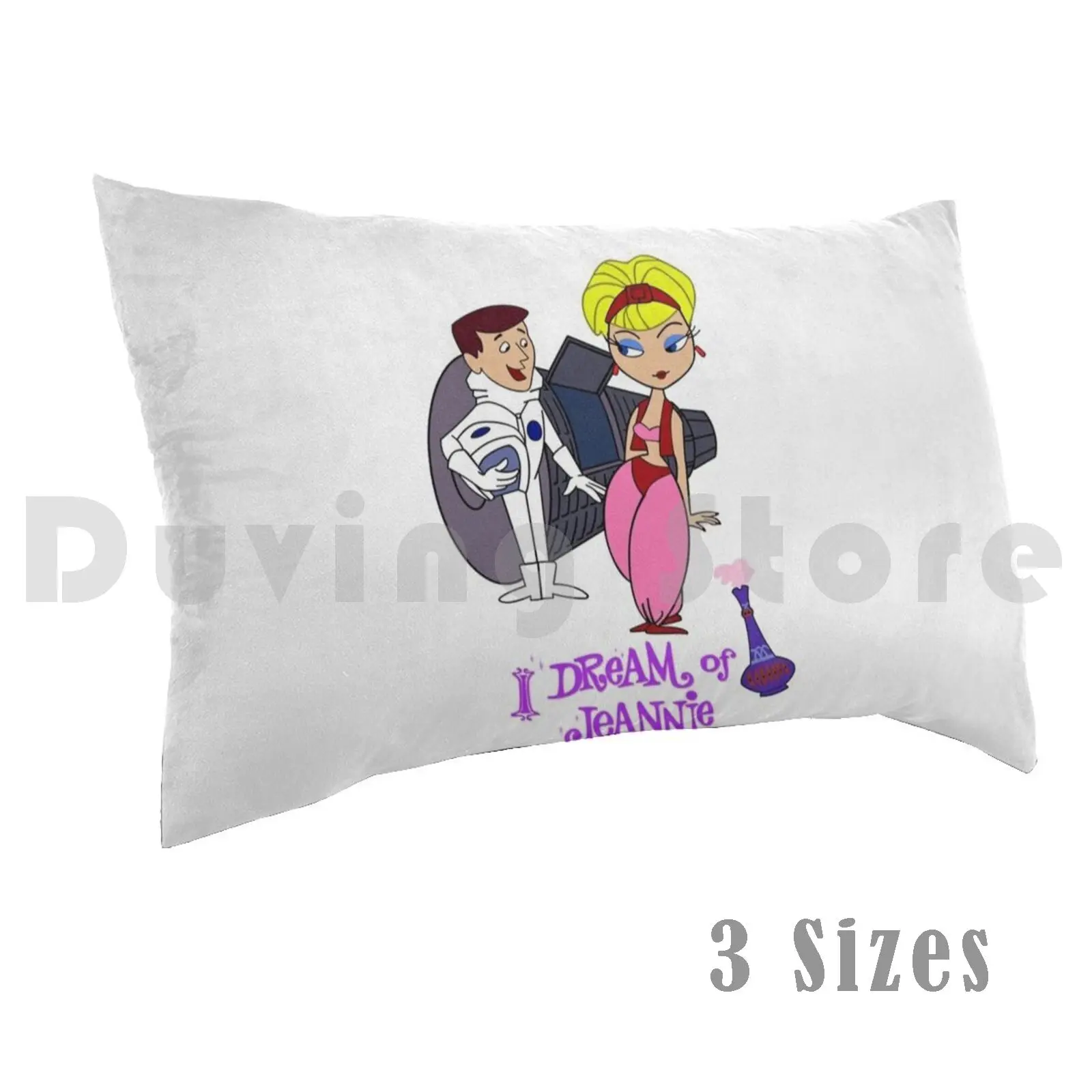 I Dream Of Jeannie Shirt , Sticker , Pillow Case Printed 50x75 Jeannie Dream Sitcom Nelson Tv 70s 60s