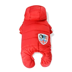 Winter Hooded Pet Clothes For Dogs Small Medium Big Dog Down Jacket Thick Cotton Coat For French Bulldog Chihuahua Pets Clothing