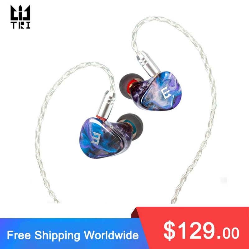 TRI Starsea 2BA+1DD Driver Unit In Ear earphone Hifi Sport music headset with 0.78mm 2 pin Connector TRI