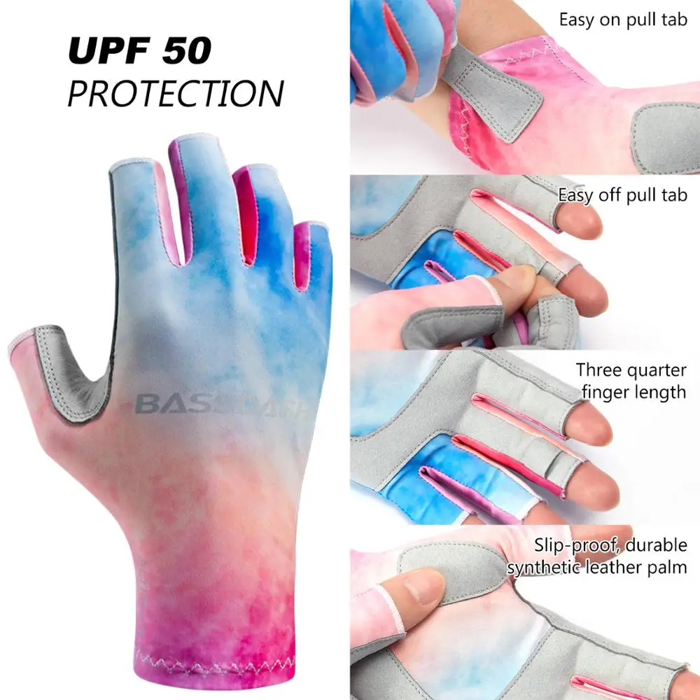 Bassdash ALTIMATE - Guantes UV UPF 50+ Fingerless para Pesca Mujer - imagen 4