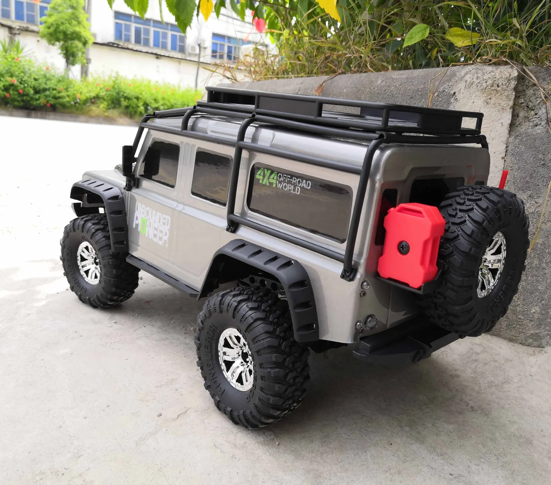 Reparación de alta velocidad, Control inalámbrico eléctrico, simulación de camioneta Land Rover, coche RC 1:10 2,4G 4WD, amortiguador, vehículo
