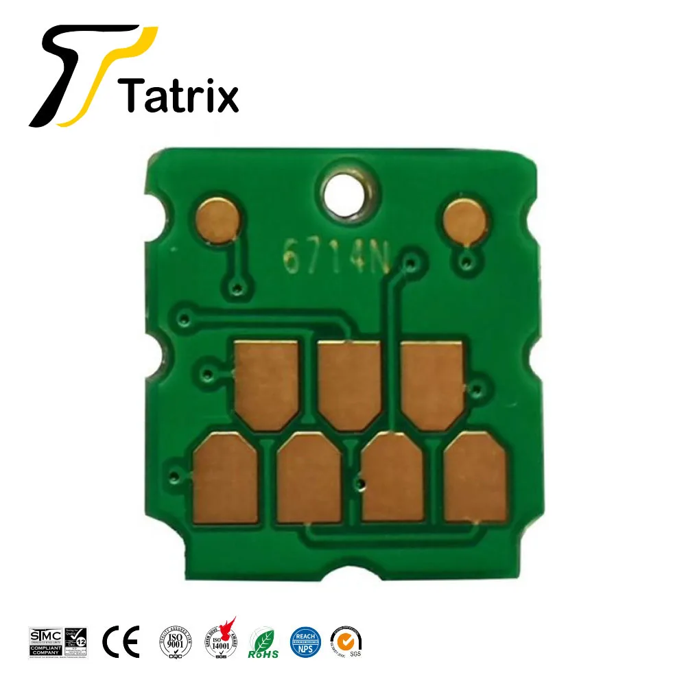 T6714 Maintenance Tank Chip For EPSON WorkForce Pro WF C8190 C869R C8610 C8690 WF-C8690 WF-C869R C8190D3TWC Waste Ink Tank