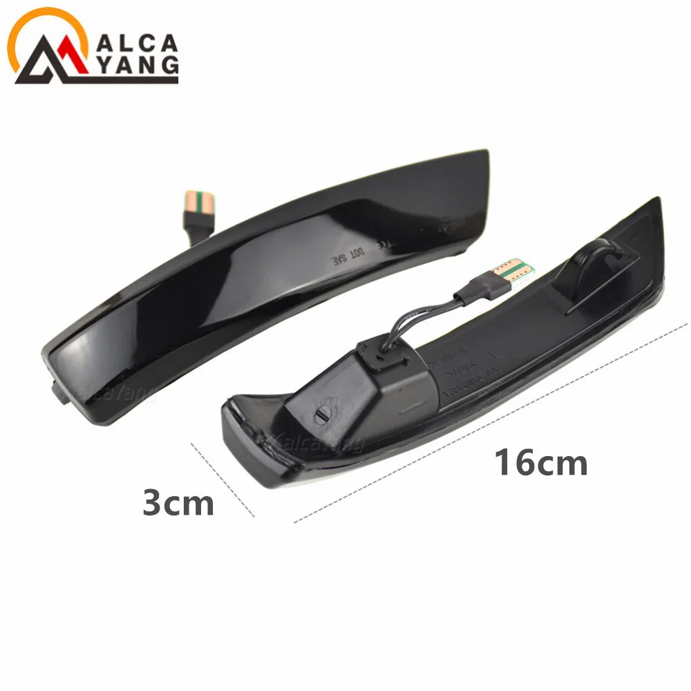 Black Dynamic Turn Signal Light LED Side Rearview Mirror Sequential Indicator Blinker Lamp For Ford Focus 2 3 Mk2 Mk3 Mondeo Mk4