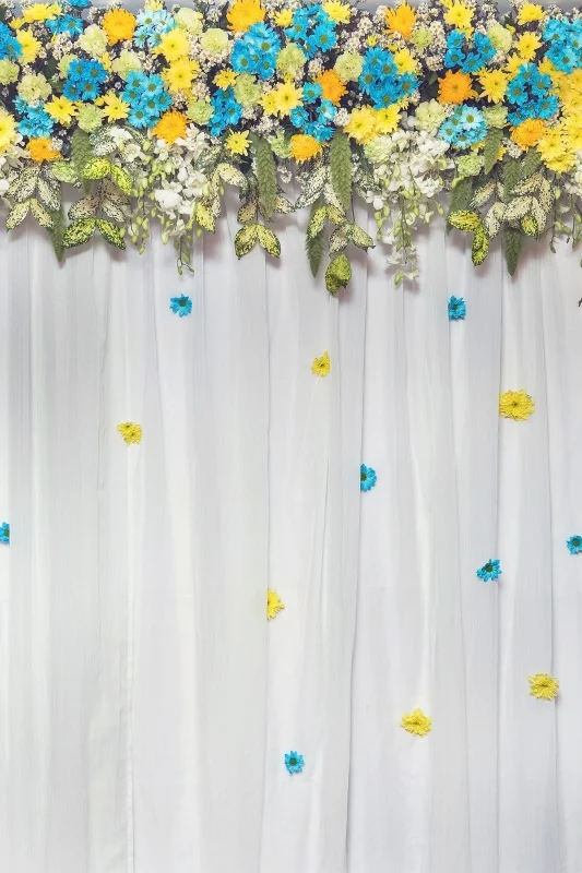 Laeacco Spring Blossom Flowers Tassel  Wooden Board Butterfly Child Portrait Backgrounds Photographic Backdrops For Photo Studio