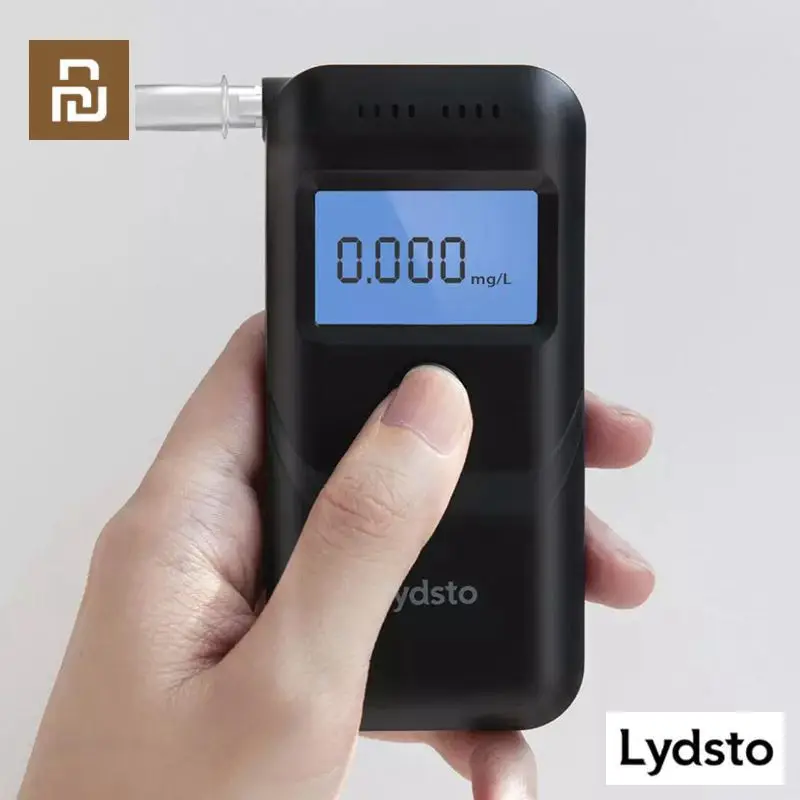 Youpin Lydsto Alcohol Detector Tester Sensitive Professional Breath Tester LCD Mini Digital Drunk Driving Blowing Breathalyzer