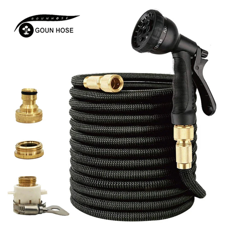 

17ft-150ft Garden Hose 1/2 Telescopic Hose Garden Water Hose Magic Watering Hose High Pressure Car Wash Hose With Spray Gun
