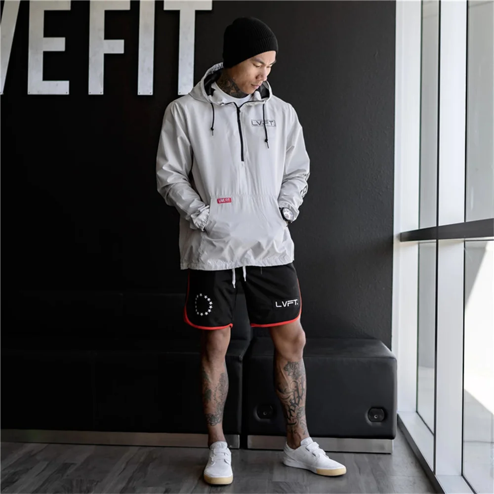 Men Sport Muscle Keep Sweatshirts Fitness Outdoor Zipper Hooded Jacket Running GYM Workout Hoodie Athelte Fit Coats Streetwear