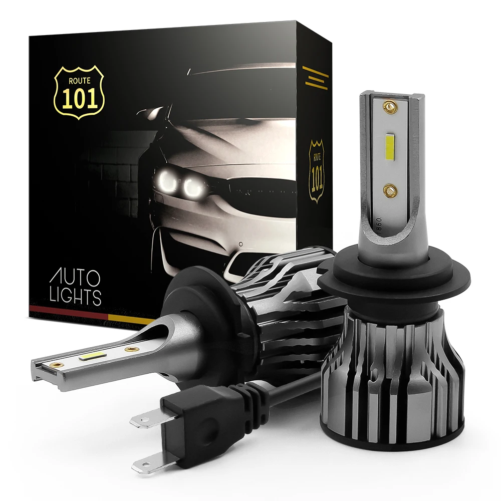 

Route101 H7 LED Light Bulbs on Cars 12V Auto Lamp Headlight 6000K White High Low Beam Diode Headlamp Fog Light Lighting