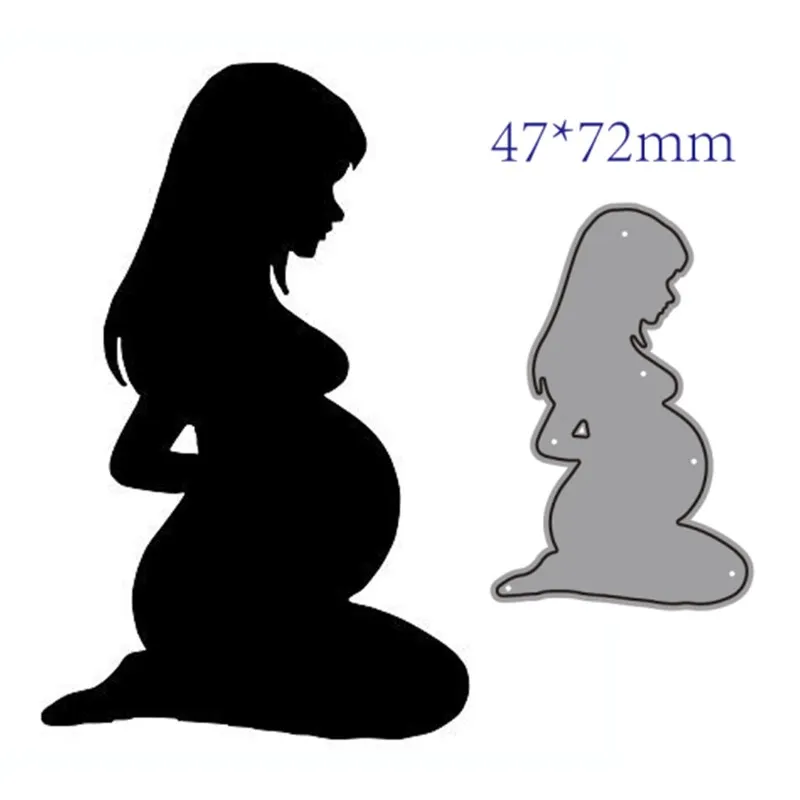 metal cutting dies cut die Pregnant woman decoration Scrapbook paper craft knife mould blade punch stencils dies