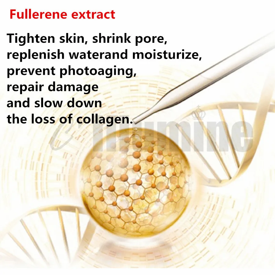 Fullerene Essence  Replenishment Moisturizing Anti Oxygen Anti-aging Bright Shrinking Pores