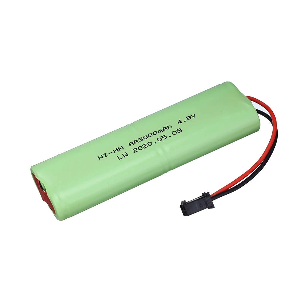 Bateria 4.8v 3000mah nimh + 4.8v carregador para brinquedos rc carros tanques robôs barcos armas ni-mh aa 4.8v bateria recarregável