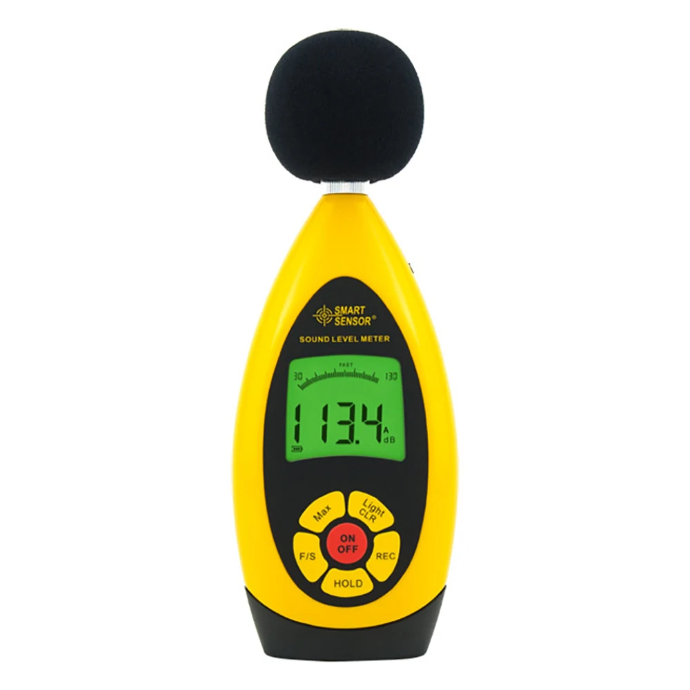 

Smart Sensor AR854 Digital Sound Level Meter Noise Level Meter with Software 30~130dBA 20Hz~8KHz