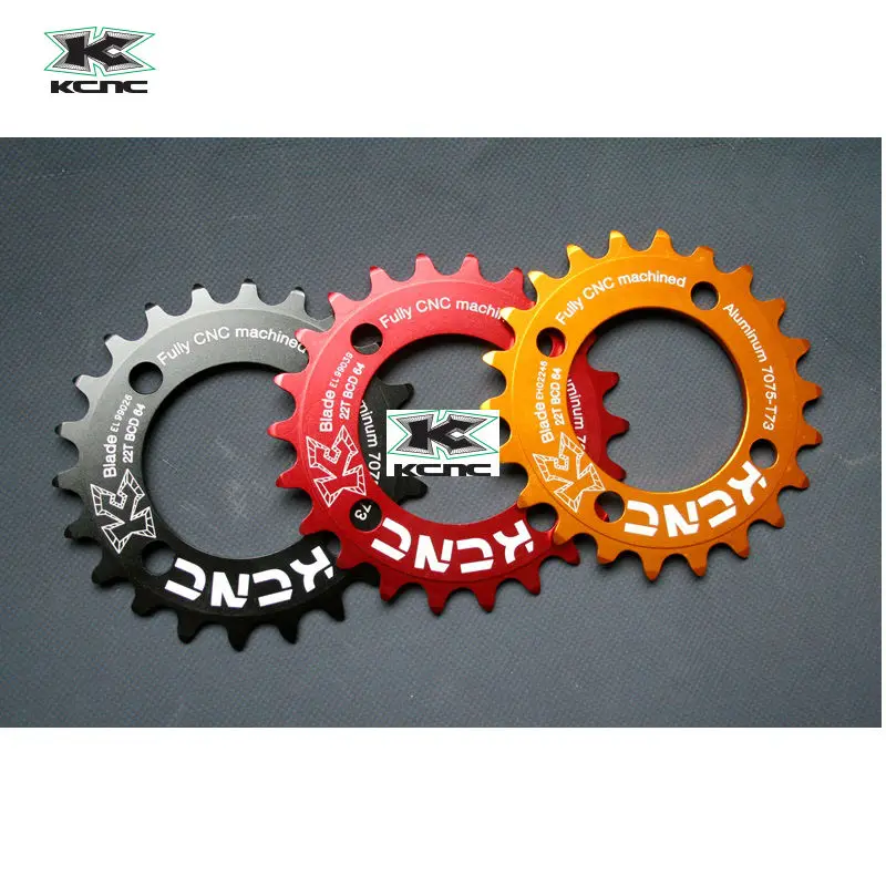 KCNC Mountain Bike Chainring, BCD64, 22T Front Single Crankset Chainwheel