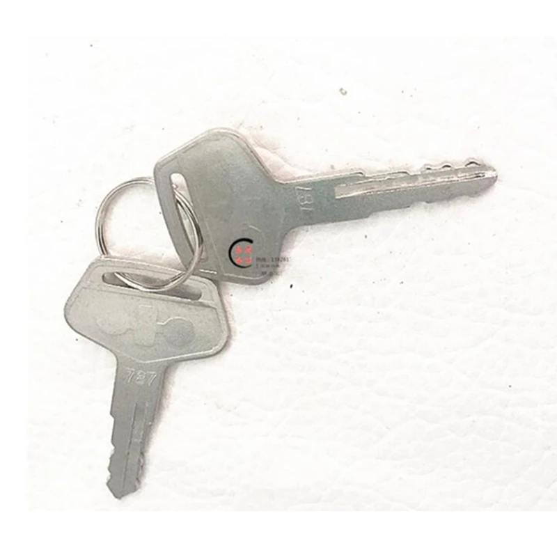 10pcs  for  Kom-atsu excavator key 120 200 220 240 full vehicle key door lock 787 ignition door opening key