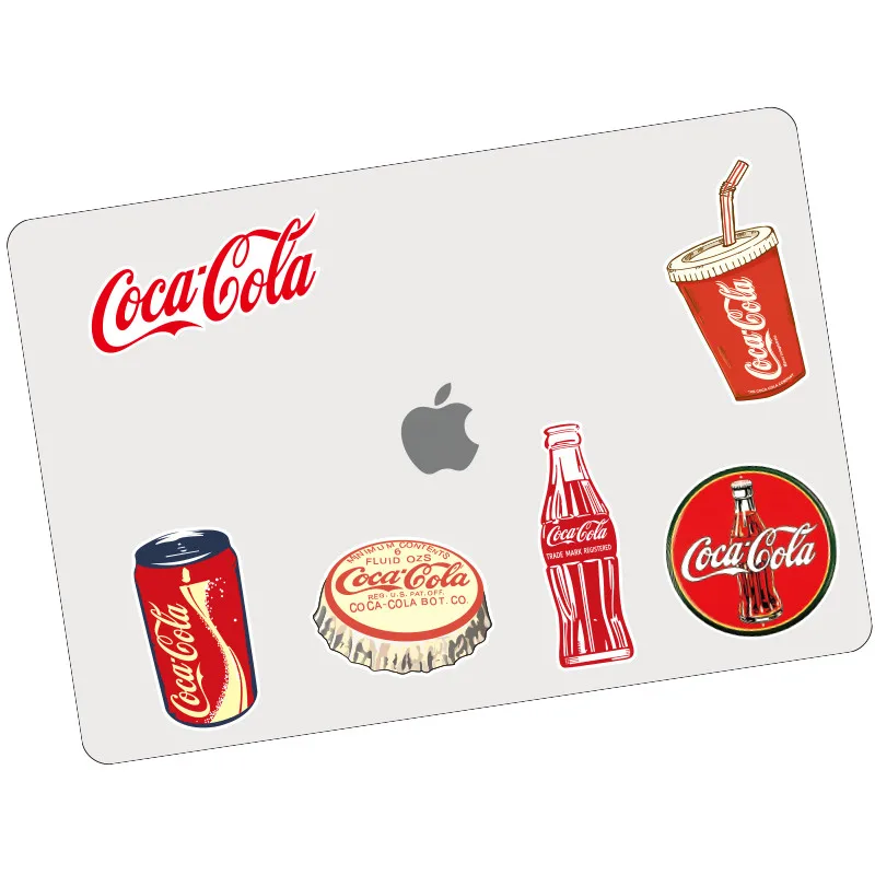 4/6 Pcs Lugguage Stickers Logo Decal Skateboard Pegatinas Cola Waterproof PVC for Laptop Fridge  Pitcher Guitar