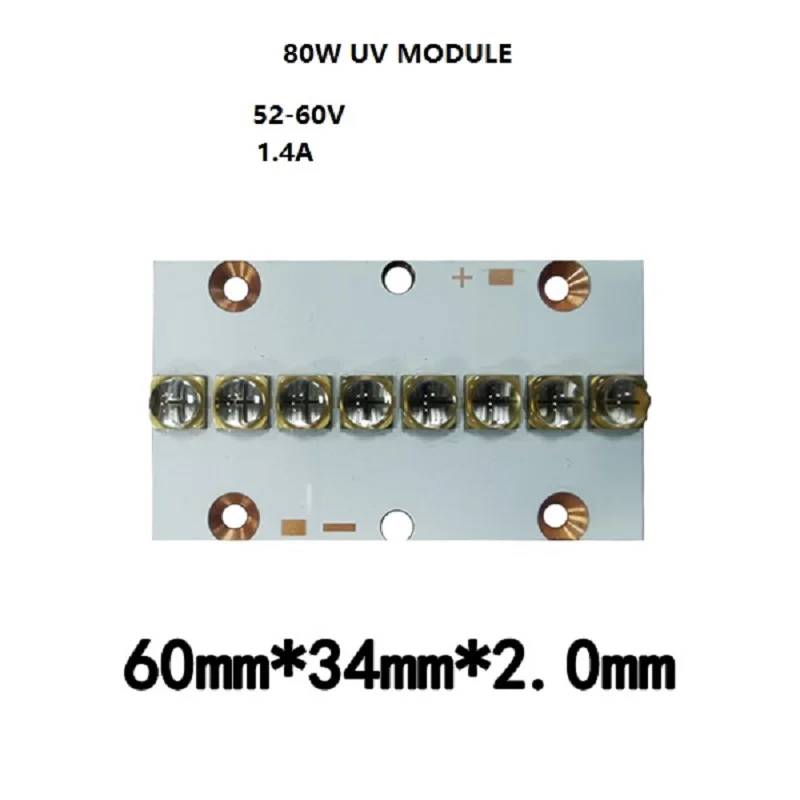 UV LED Strip Module for 3D Printing Ink Curing Jewelry Identification Banknote Verification Manicure Irradiation Amber 80W Lamp