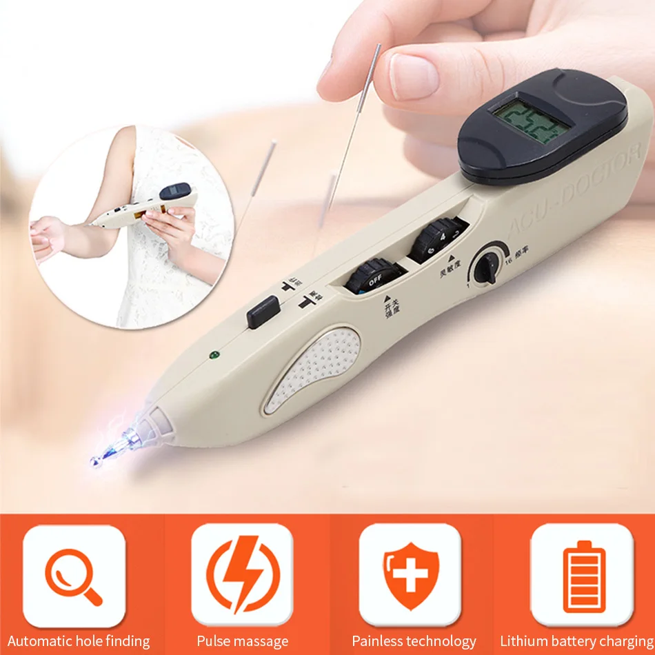 LY-508B Điện Châm Cứu Kinh Tuyến Bút Điểm Con Trỏ Tìm Acupoint Cơ Đau Nhức Tê Teo Massage