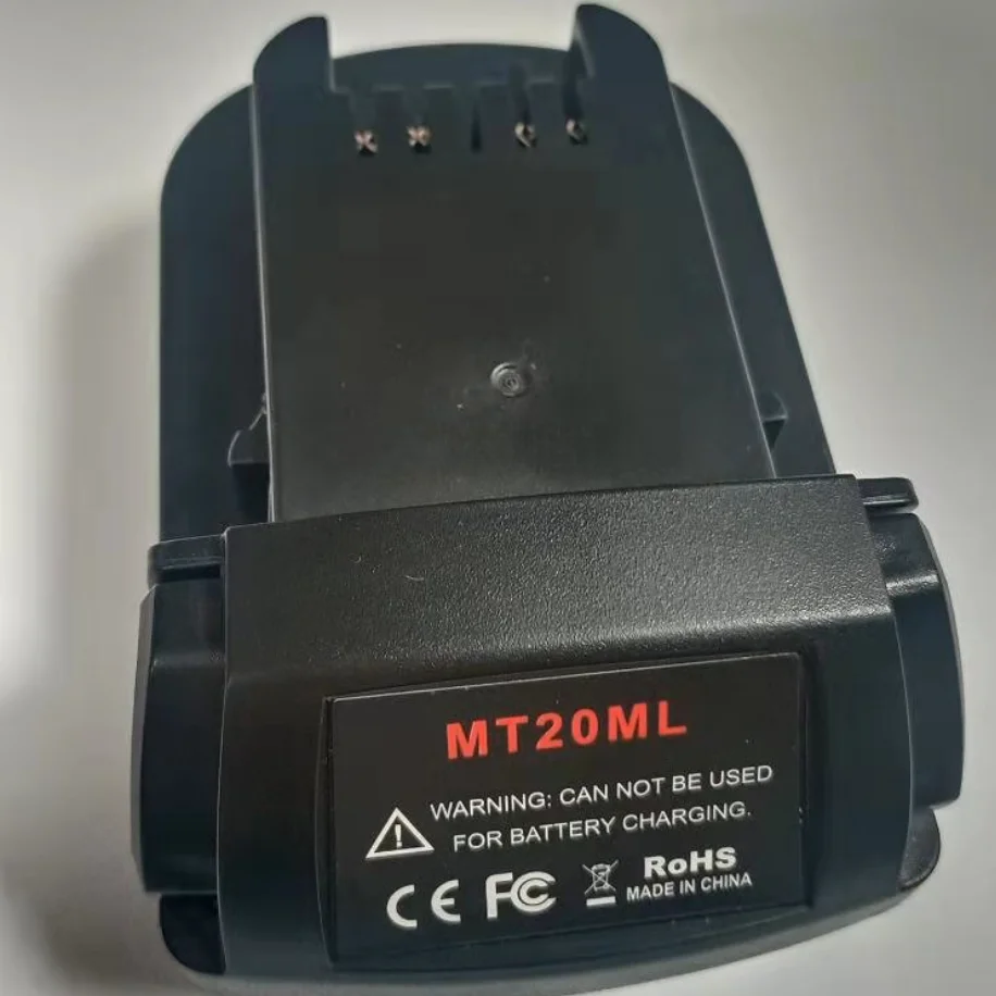 

Mt20Ml Battery Converter Adapter For Makita 18V/20V Li-Ion Battery Bl1830 Bl1860 Bl1815 For MilwaukeeM&18 Li-Ion Battery