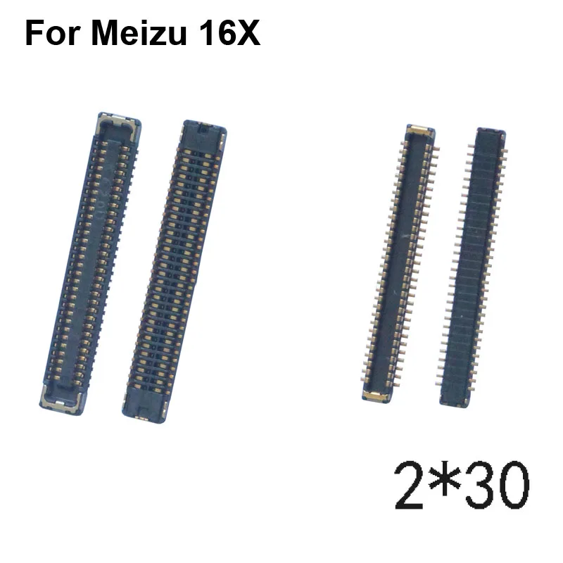 2pcs FPC connector For Meizu 16X LCD display screen on Flex cable on mainboard motherboard For Meizu 16 X Meizu16X