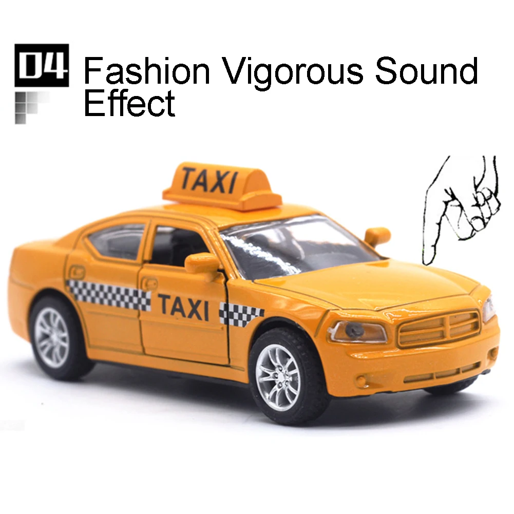 NEUE 1/32 Diecast Legierung Taxi Ziehen Auto Modell Mit Led Sound Musik Kinder Bildung Hobby Spielzeug