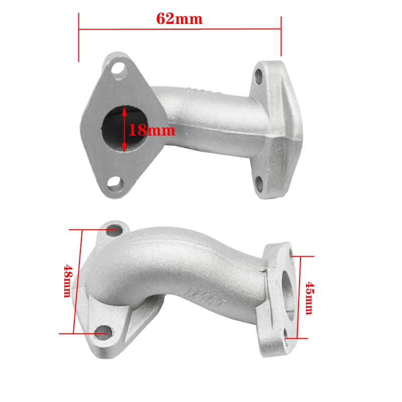 Engine Intake inlet Manifold Pipe 56-2 For VM22 26mm Carburetor 110 125 140cc Dirt Pit Bike Go Kart Quad Honda CRF/XR 50 70