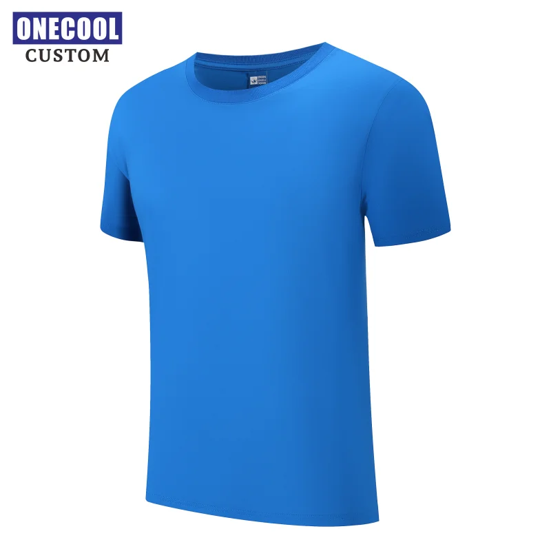 10 Colors Cotton T Shirt Custom Logo Printing Men And Women Tops Personal Design Embroidery Company Brand ONECOOL S-4XL