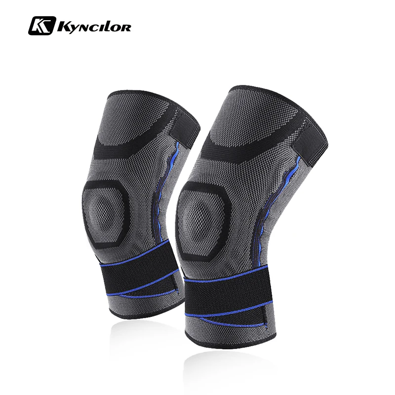 

Kyncilor Knee Support Compression Sleeves Joint Pain Arthritis Relief Running Fitness Elastic Bandage Wrap Brace Knee Pads