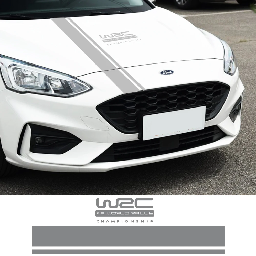 WRC Car Hood Cover Decor Stickers Vinyl Film Decal Auto Accessories For Suzuki Volvo Skoda Tesla VW Volkswagen Smart Seat Subaru