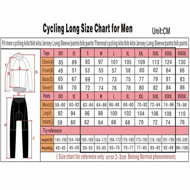 BIEHLER Winter Cycling Jersey Long Sleeve Cashmere Top Jacket Men MTB Bicycle Clothing Fleece Roadbike Road Ciclismo Hombre