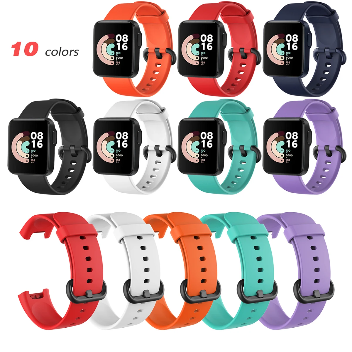 Strap Replacement For Xiaomi Mi Watch Lite Sport Smart Watch Colorful Silicone Durable Bracelet Wristband for Redmi Watch Band