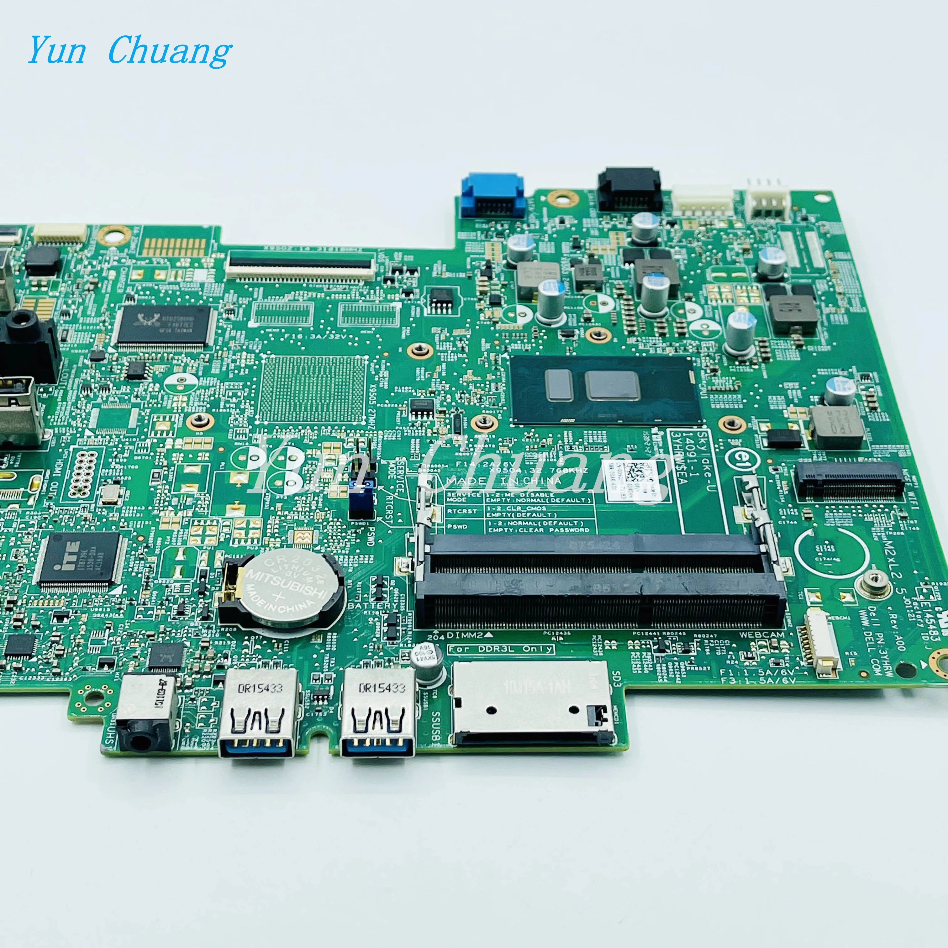 Imagem -05 - Mainboard para Dell Inspiron 20 3059 22 3263 24 3459 Tudo-em-um Placa-mãe I56200u Cpu Totalmente Testado Cn0v03j 0v03j3 140911