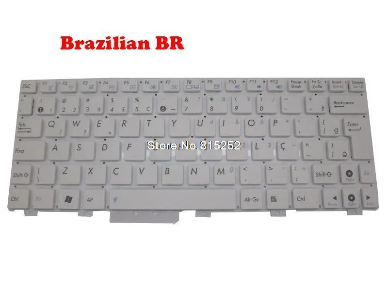 

Laptop US/BR Keyboard For ASUS EPC 1015 1015P 1015PD 1015PE 1015PED 1015PEM 1015PN 1015T White 04GOA291KUS00-2 0KNA-291BR121