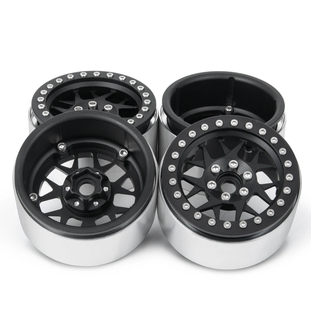 

AXSPEED 4 шт. металлические 2,2-дюймовые ступицы колес с бисером для 1/10 RC гусеничного автомобиля, колеса, осевые шины SCX10 TRX4 TRX6 CC01 D90 D110