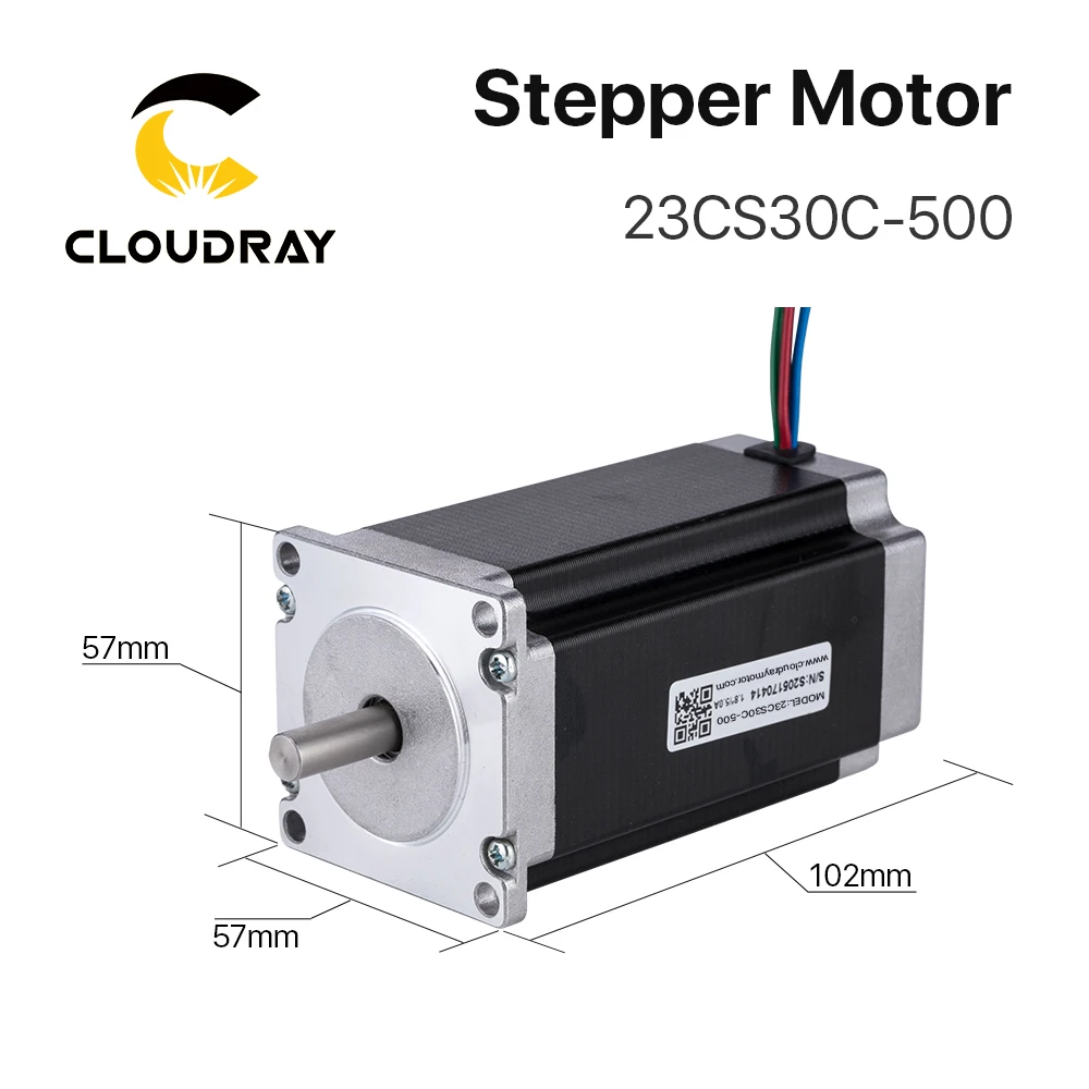 Imagem -02 - Cloudray-nema 23 Open Loop Stepper Motor Kit Fases 3n.m 5.0a 23cs30c500 Dm556s para Impressora 3d Gravação Cnc Fresadora