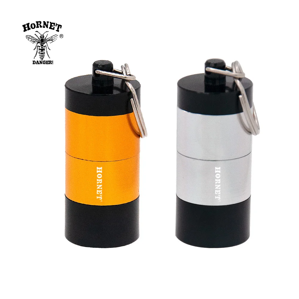 HORNET Stash Jar- Airtight Smell Proof อลูมิเนียม4ชิ้นคอนเทนเนอร์เครื่องเทศกรณียาสูบกล่อง