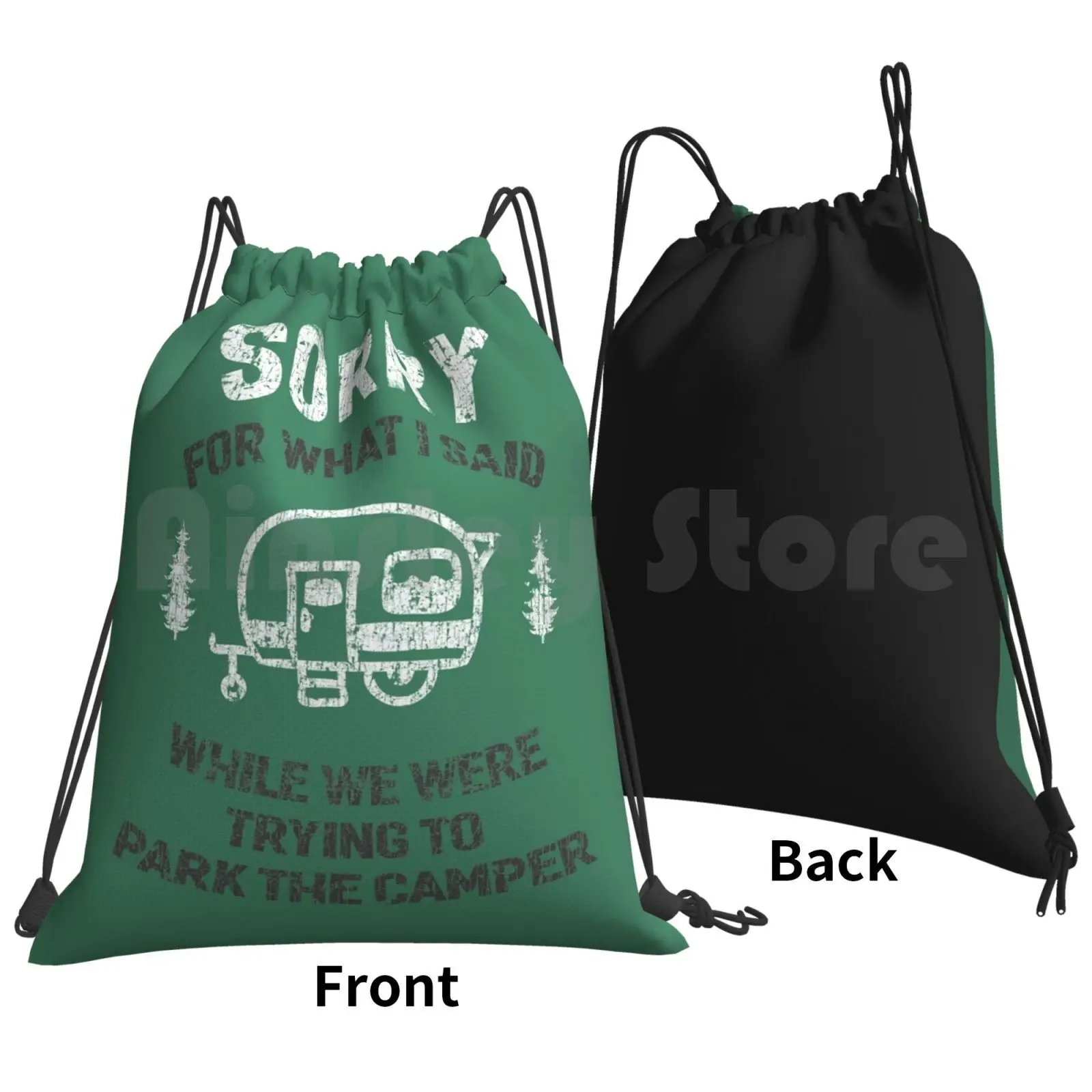 Sorry For What I Said While We Tried To Park The Backpack Drawstring Bag Riding Climbing Gym Bag Sorry For What I Said While