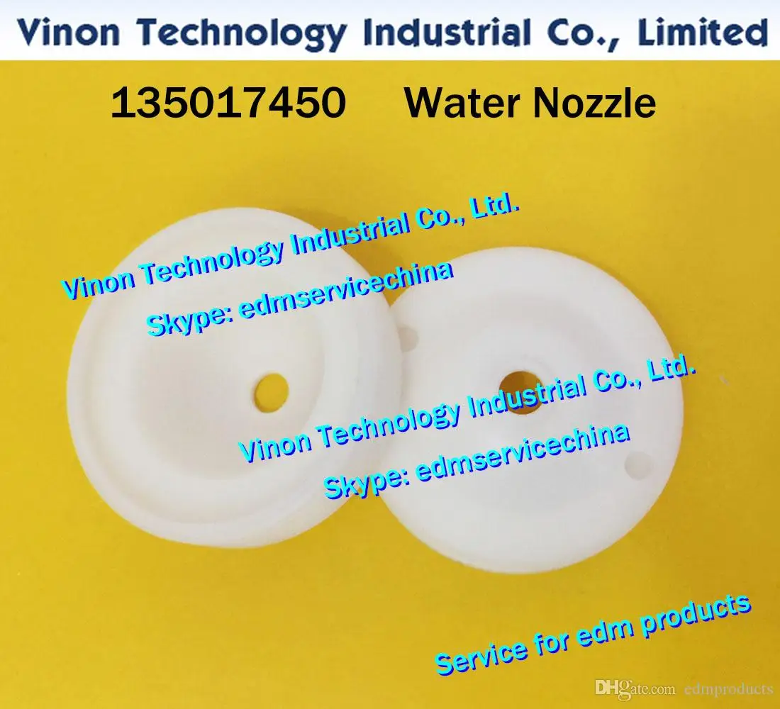 (2pcs/lot) 135017450 edm Upper Nozzle D6 Speed Edition V2, 135.017.450 High Speed Water Cover D6mm for CUT200/300/400 machine