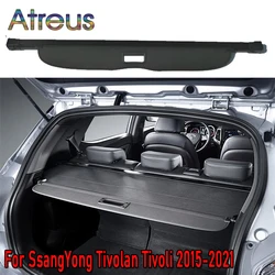 Trunk Parcel Shelf Cover for SsangYong Tivolan Tivoli 2015-2018 2019 2020 2021 Retractable Rear Racks Spacer Curtain Accessories