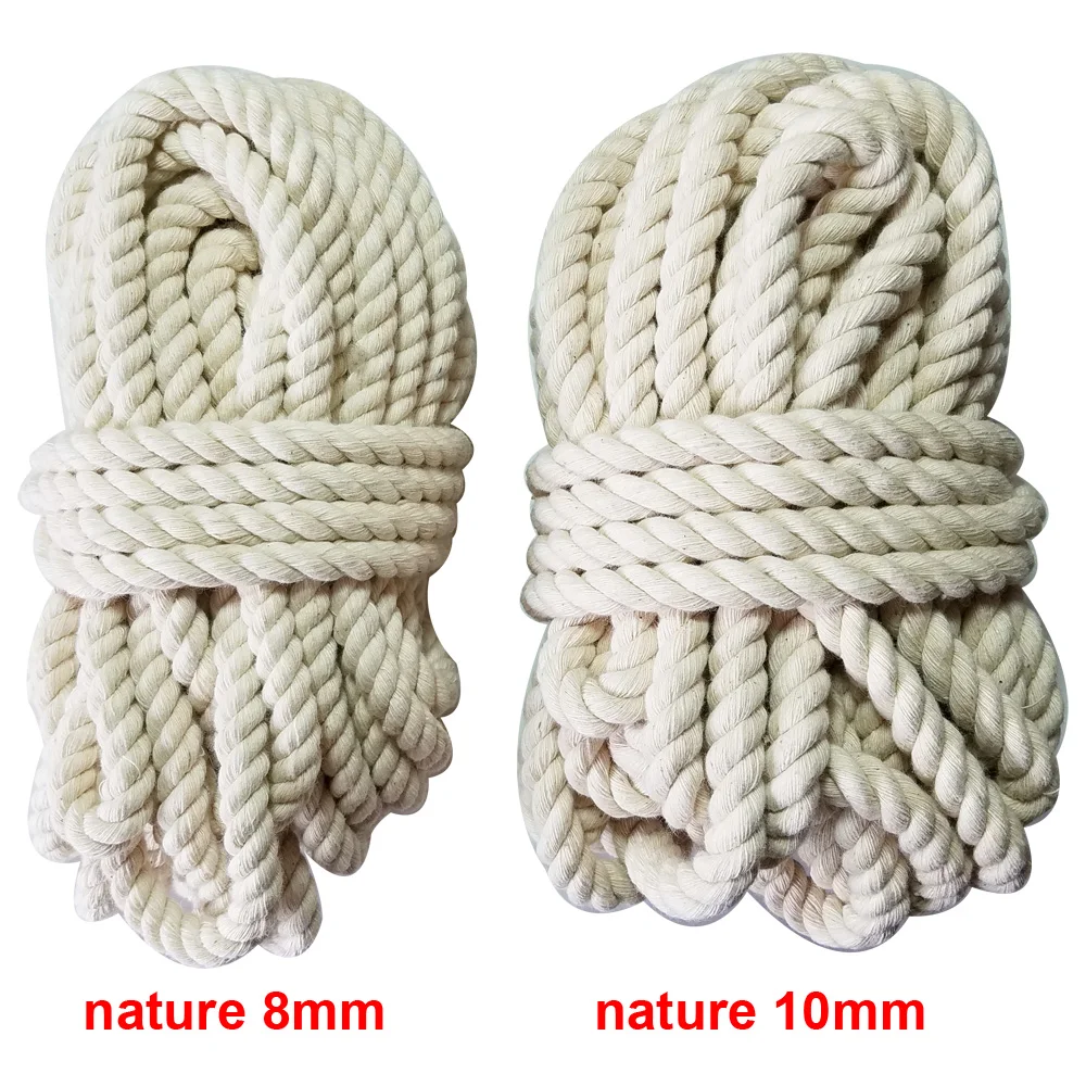 3mm-10mm cotton ticker rope twine macrame cords tag hang handmade accessory  DIY